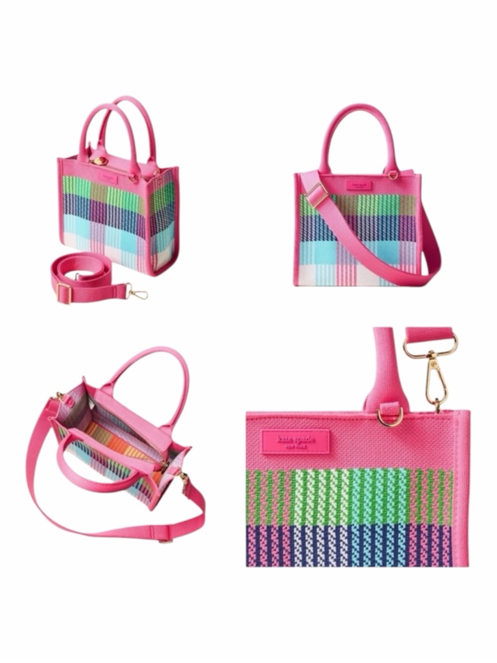 Kate Spade  LIMITED EDITION x Target Pink Plaid Crossbody Bad